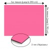 Plaque en aluminium rose sur mesure - épaisseur 3 mm