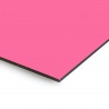 Plaque en aluminium rose sur mesure - épaisseur 3 mm