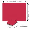 Plaque en aluminium rose framboise sur mesure - épaisseur 3 mm