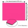 Plaque en aluminium rose fushia sur mesure - épaisseur 3 mm