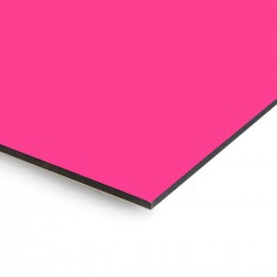 Plaque en aluminium rose fushia sur mesure - épaisseur 3 mm