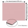 Plaque en aluminium rose pivoine sur mesure - épaisseur 3 mm