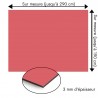 Plaque en aluminium rose pamplemousse sur mesure - épaisseur 3 mm