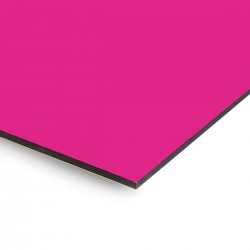 Plaque en aluminium rose foncé sur mesure - épaisseur 3 mm
