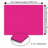 Plaque en aluminium rose foncé sur mesure - épaisseur 3 mm