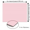 Plaque en aluminium rose dragé sur mesure - épaisseur 3 mm
