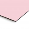 Plaque en aluminium rose dragé sur mesure - épaisseur 3 mm