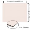 Plaque en aluminium rose poudré sur mesure - épaisseur 3 mm