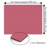 Plaque en aluminium rose rubis sur mesure - épaisseur 3 mm