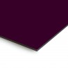 Plaque en aluminium aubergine sur mesure - épaisseur 3 mm