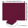Plaque en aluminium lie de vin sur mesure - épaisseur 3 mm