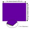 Plaque en aluminium mauve foncé sur mesure - épaisseur 3 mm