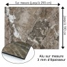 Plaque en aluminium imitation marbre pierre naturelle sur mesure